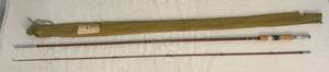 lot 1 image: Vintage Montague Fly Fishing Rod Hollow Glass 2pc 8.5 Mint Condition