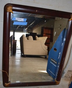 lot 51 image: Framed Beveled Mirror (26 x 33)