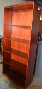 lot 35 image: Tall Wooden Bookshelf (32 x 12 x 70)