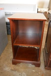 lot 20 image: Bombay Company Side Table (16 x 16 x 28), 2 Compartments
