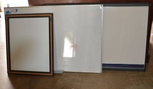 lot 46 image: 3 White Boards, Various Sizes