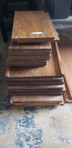 lot 76 image: Extra Bookshelves, various sizes and styles, see pictures (12x23, 12x28, 12x35)