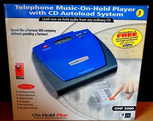 lot 3 image: VINTAGE SEALED BOX - On-Hold Plus OHP 5000 Audio PlayerRecorder CD System