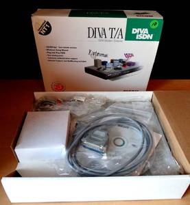 lot 10 image: DIVA TA Eicon ISDN External Modem 512Kbps - UNUSED IN BOX