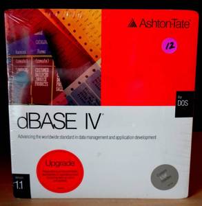 lot 12 image: Vintage Ashton Tate DBase IV (version 1.1) for DOS New, Sealed