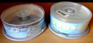 lot 21 image: DVD  RW (25 PACK) UNOPENED  AND DVD-R (PARTIAL)