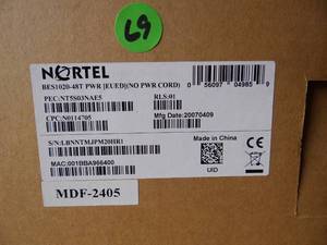 lot 69 image: NEWSEALED - Nortel  NT5S03NAE5  BES1020-48T-PWR  48-Port Ethernet Business Switch - $$$ CHECK COMPS