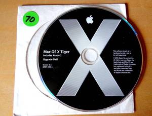 lot 70 image: ORIGINAL MAC OS X TIGER SOFTWARE WITH XCODE 2