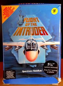 lot 78 image: Vintage Flight Of The Intruder IBM Pc Game 5 14 Floppy & Bonus 3 12 disk