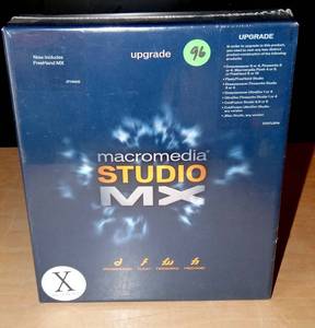 lot 96 image: Vintage 2002 Macromedia Studio MX For MAC Only - Unopened Sealed Edition