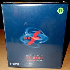 lot 97 image: Unused & Sealed MACROMEDIA Flash Remoting MX - 2002