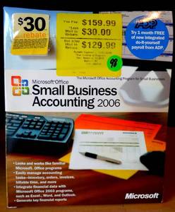 lot 98 image: RARE VINTAGE UNUSED Microsoft Small Business Accounting 2006