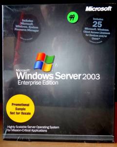lot 99 image: Microsoft Windows Server 2003 Enterprise Edition - NEW & SEALED - $$$