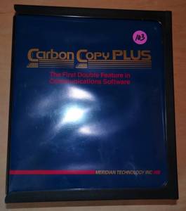 lot 103 image: Vintage Carbon Copy Plus by Meridian Technology. 1987