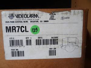 lot 129 image: Moog Videolarm MR7CL Recessed Housing & Dome for CCTV Camera - NEW IN BOX