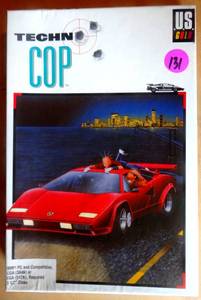 lot 131 image: RARE - Techno Cop (1988) by U.S. Gold for IBM PC - 5.25 Floppy Collectors edition $$$