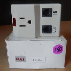 lot 150 image: PT-07M FULL SURGE  SPIKE PROTECTION WITH INDICATOR LIGHT 120VAC 15 AMPS NOS
