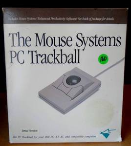 lot 160 image: VINTAGE The Mouse Systems PC Trackball Mouse - Serial for IBM PC XT AT