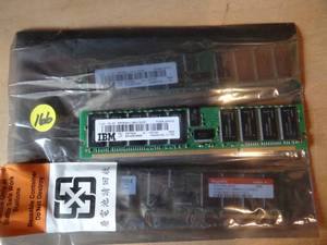 lot 166 image: Hynix 512MB PC2100R-25330 HYMD264G726D4-H AA-A (Lot of 3)