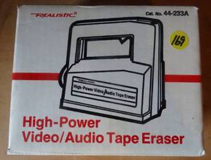 lot 169 image: RARE - Radio Shack Realistic (44-233A) High Power Video  Audio Tape Eraser