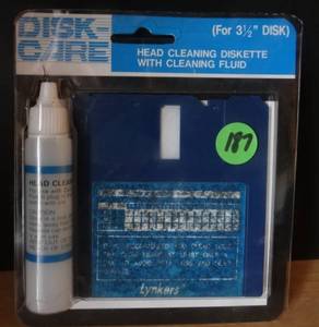 lot 187 image: VINTAGE DISK CARE FLOPPY HEAD CLEANING DISKETTE - NIP