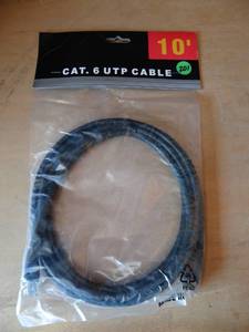 lot 201 image: 10 FT CAT 6 UTP CABLE - NIP