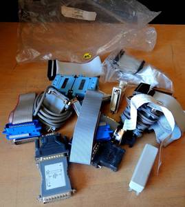 lot 215 image: LOT OF COMPUTER CABLES AND RIBBONS AS SHOWN