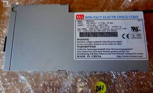 lot 241 image: WIN-TACT WP507F12 POWER SUPPLY 1U 400W - CHECK COMPS $$$