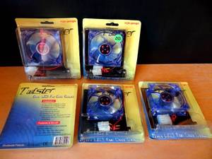 lot 250 image: TWISTER QUAD LED FAN CARD COOLER X 5 - NIP