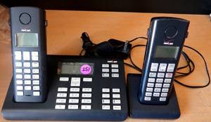 lot 251 image: Verizon V500AM-2 Cordless Phone with Two Lines and Extension Handset