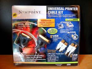 lot 257 image: NEWPOINT UNIVERSAL PRINTER CABLE KIT - NEW