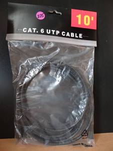 lot 275 image: NEW - 10 FT CAT 6 UTP CABLE