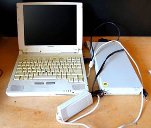 lot 291 image: VINTAGE COMPAQ ARMADA 7370 DT LAPTOP COMPUTER
