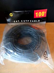 lot 292 image: NEW - 100 FT CAT 6 UTP CABLE