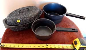 lot 5 image: ASSORTMENT OF OUTDOOR COOKWARE IN GOOD CONDITION