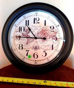 lot 7 image: STERLING & NOBLE CLOCK COMPANY WALL CLOCK