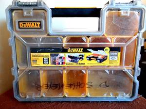 lot 80 image: DEWALT PRO SERIES 10 BIN STORAGE TOTE