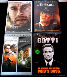 lot 156 image: TOM HANKS AND JOHN TRAVOLTA DVDs