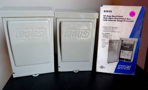 lot 176 image: MARS 60 AMP DISCONNECT BOX AND  - ONE IN ORIG BOX, OTHER NO BOX