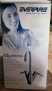 lot 11 image: EVERPURE EXUBERA BRUSHED SS SPARKLING & CHILLED DRINKING WATER FAUCET EV900831 IN BOX AS SHOWN.