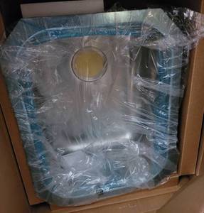 lot 18 image: WELLS SINKWARE KOMPONENTS SERIES SS SINK KPU 17219 (K21169) IN BOX AS SHOWN.