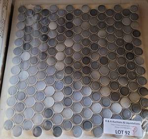 lot 92 image: LOT OF 2 MOSAIC TILE SHEETS AS SHOWN. (YOUR BID X 2)