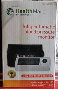 lot 101 image: HEALTH MART FULLY AUTOMATIC BLOOD PRESSURE MONITOR IN BOX AS SHOWN.