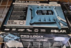 lot 114 image: PRO LOGIX INTELLIGENT BATTERY CHARGERMAINTAINER PL2320 IN BOX AS SHOWN.