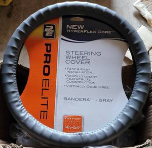 lot 149 image: LOT OF 3 NEW PRO ELITE STEERING WHEEL COVERS AS SHOWN. (YOUR BID X 3)