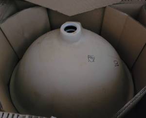 lot 155 image: LUXE BATHWORKS 16.75 OVAL UNDERCOUNTER BASIN MODEL BLXS-LA68N IN BOX AS SHOWN.