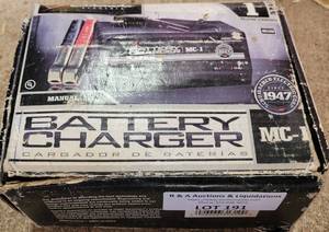 lot 191 image: SCHUMAKER BATTERY CHARGER MC-1 IN BOX AS SHOWN.