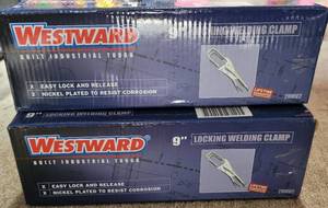 lot 192 image: LOT OF 2 NEW WESTWARD 9 LOCKING WELDING CLAMPS IN BOXES AS SHOWN. (YOUR BID X 2)