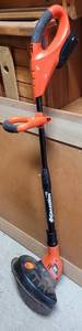 lot 249 image: BLACK & DECKER CORDLESS GRASSHOG WITH BATTERY AS SHOWN. NO CHARGER.