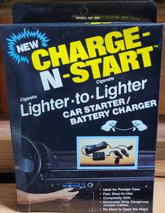 lot 288 image: CASE OF 48 CHARGE-N START LIGHTER TO LIGHTER CAR STARTERBATTERY CHARGER MODEL 808 IN BOXES AS SHOWN. (YOUR BID X 48)